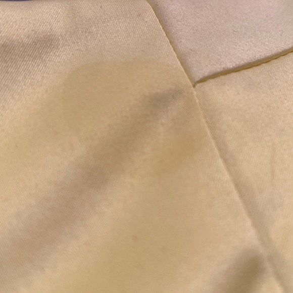 Yellow le chateau dress. Small water stain under armpit from spot cleaning. - Picture 6 of 6